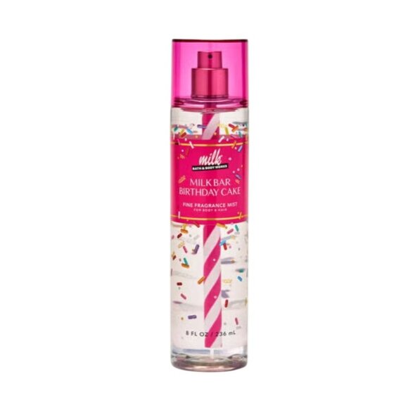 NEW 2 Bath & Body Works MILK BAR BIRTHDAY CAKE Fragrance Mist Vanilla 8 fl oz - Picture 2 of 5